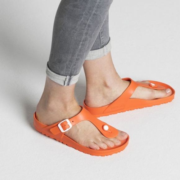 Birkenstock | Shoes | Birkenstock Gizeh Eva Orange Sandals Sz 9 | Poshmark